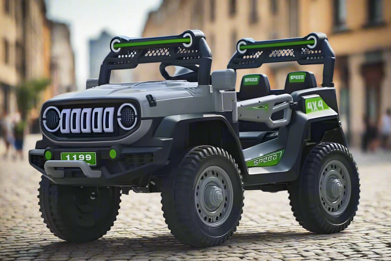 Kids 12V Electric Battery Operated Hummer Jeep with 4 Motors - Model 1199 - 2 to 6 years