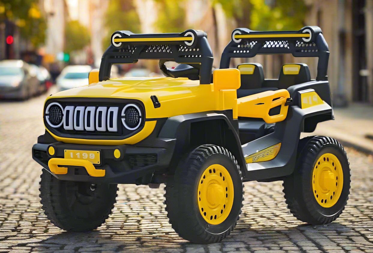 Kids 12V Electric Battery Operated Hummer Jeep with 4 Motors - Model 1199 - 2 to 6 years