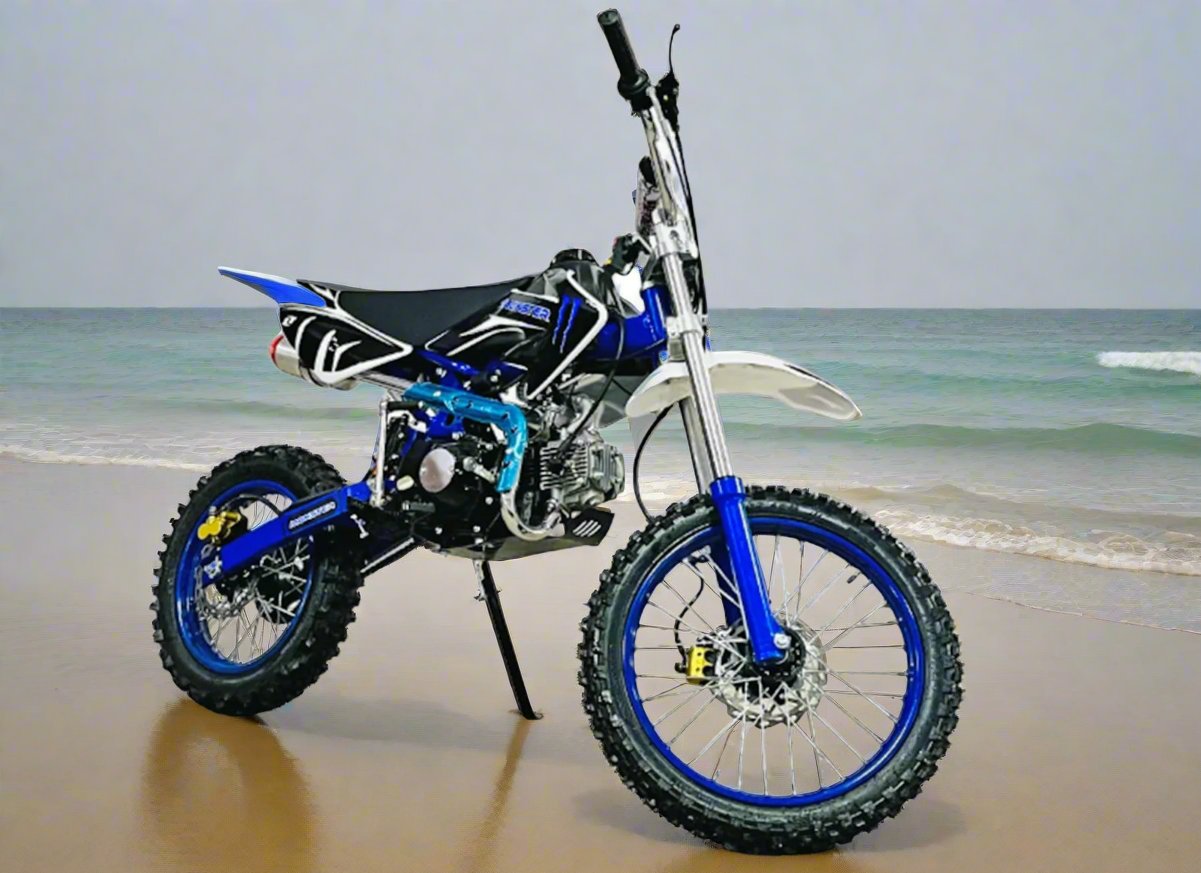SUPER MOTOCROSS 125CC 4 STROKE PETROL ENGINE - Pull+Self Start - 10 to 100 years