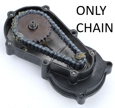 2 Stroke 49cc Dirt Bike Gearbox Inside Chain (For 47CC 49CC Pocket Dirt Pit Bike ATV Gas Scooter)