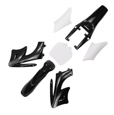 49cc 2 Stroke Petrol Dirt Bike only plastic body with sticker BLACK COLOUR (Front and rear mudguard, Side fenders, Front number plate)