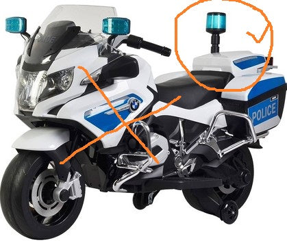 BMW R 1200 RT police Motorcycle Lamp