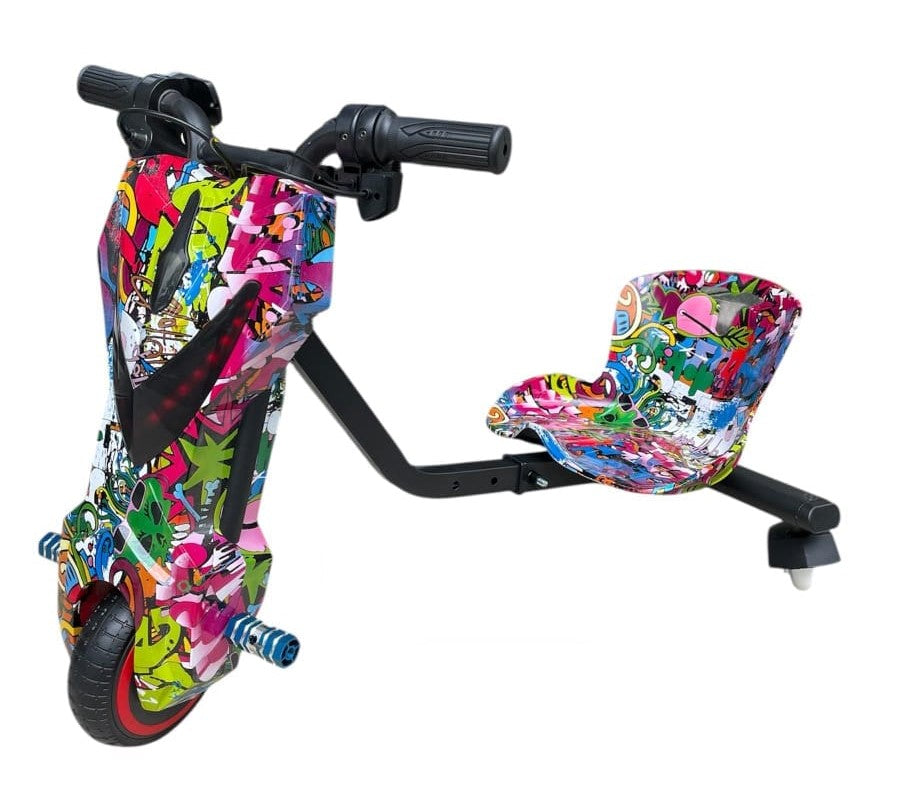 Drifter 6.5 Inches - 36V 4400Mah Battery with LED Lights and Bluetooth for Kids Ages 6+Years, 15 km/h Top Speed, 3-Hour Charge, 75 kg Weight Capacity - LWH - 93L x 30W x 63H Centimeters - Color may be different