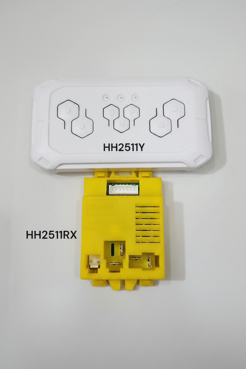 HH2511RX 6V-12V yellow, Remote HH2511Y white square CONTROLLER WITH REMOTE (7 Pin)
