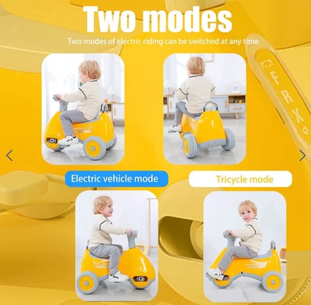 Kids 6V Ride on Tricycle cum Motorcycle - T1