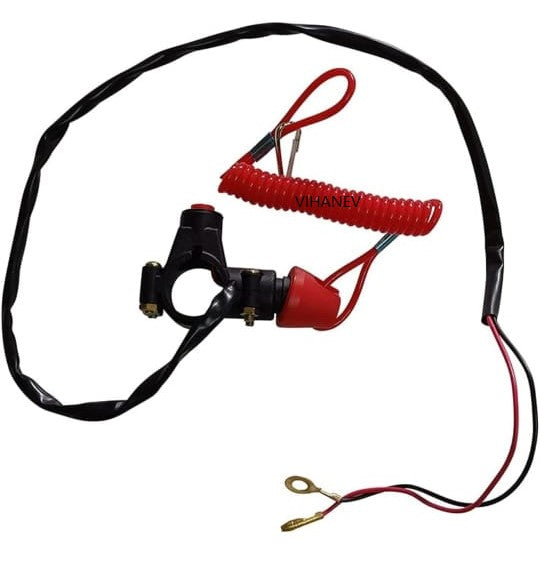 New Red Button Kill Switch for 49cc 50cc 70cc 90cc 110cc 125cc 150cc 200cc 250cc Engine ATV Quad Bike Dirt Bike Pit Bike Trail Bike Go Kart Pocket Bike
