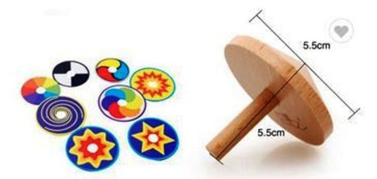 Wooden Hand Spinner Eco Toy - 3 to 10 years Old Kids