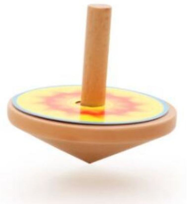 Wooden Hand Spinner Eco Toy - 3 to 10 years Old Kids