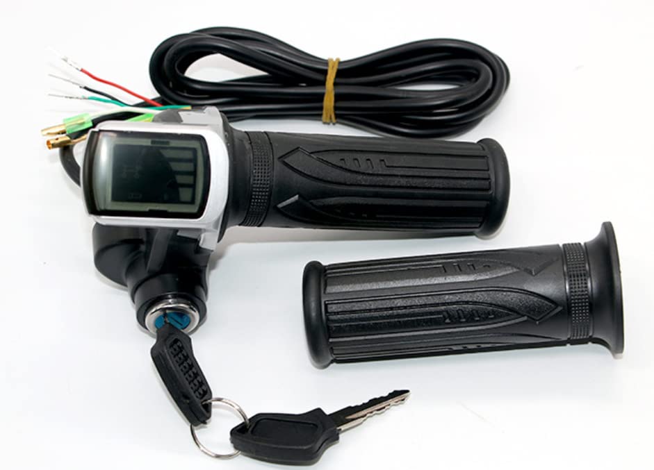 Hand Accelerator with LCD Display Power Indicator for 24V, 36V, 48V Electric Bicycles and Scooters