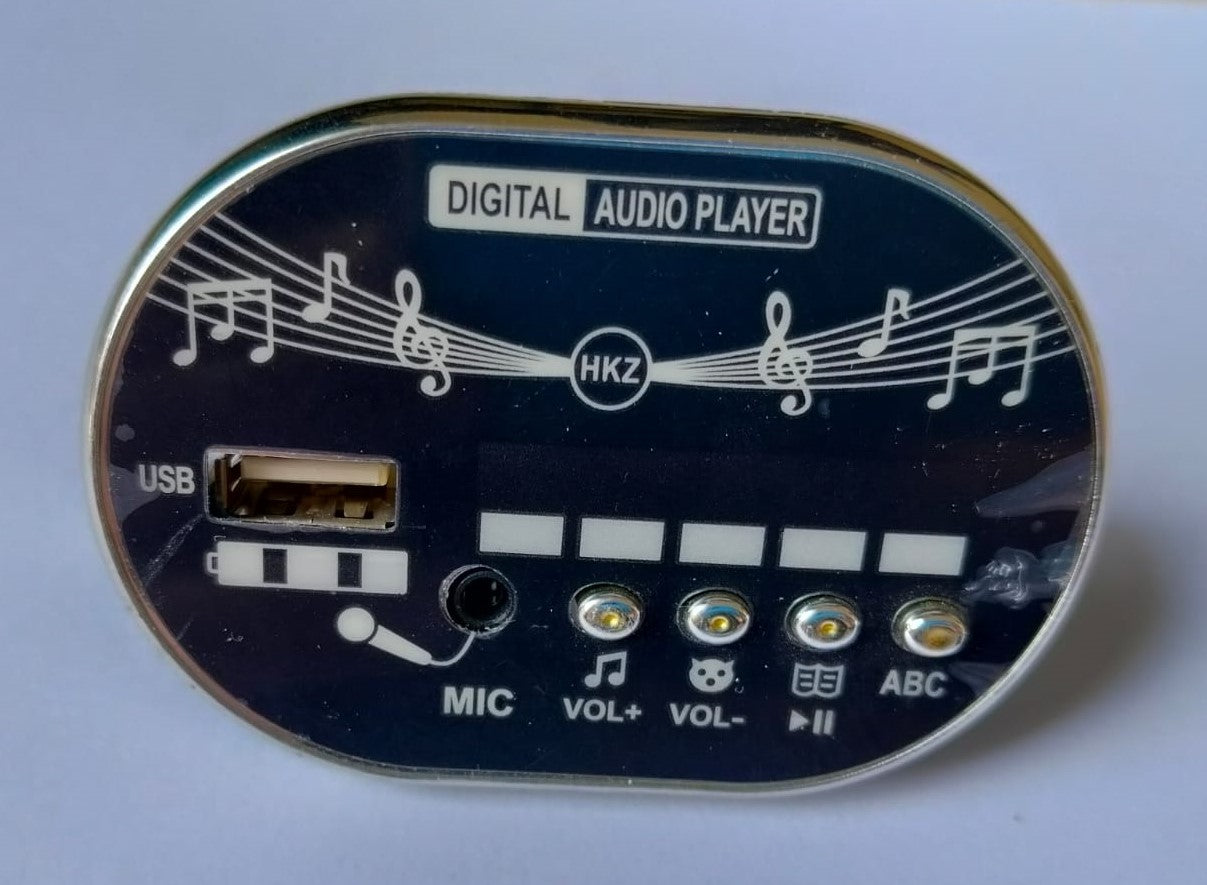 12V Oval Music player for Kids Bike and Cars - Model 22234 Pins - WITH BLUETOOTH