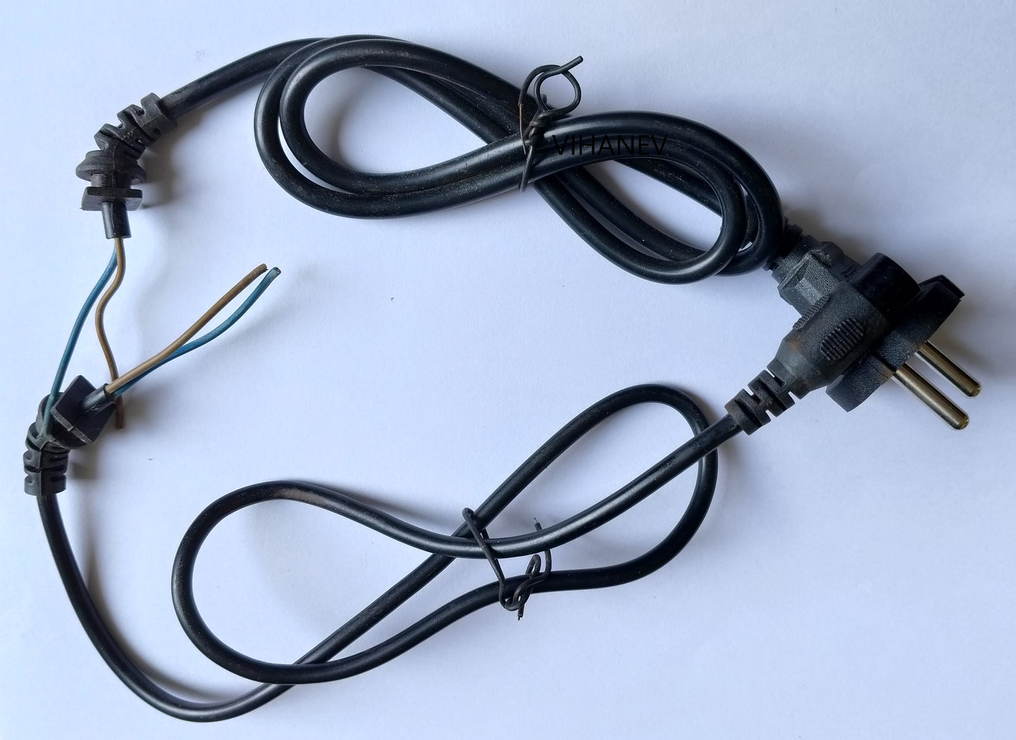 24V Charger 3 Pin Connector Wire for Kids Electric Dirt / Pocket Bike (Black)