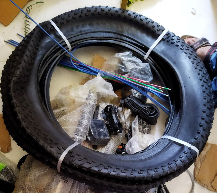 26 x 4.0 Tyre and Tube - Mountain Fat Tyre Bike Bicycle, RIM NOT included