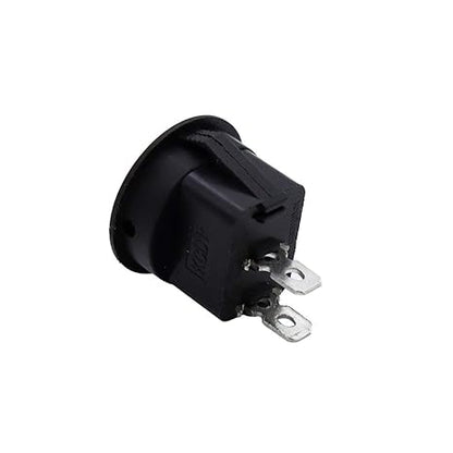VihanEV PACK OF 5 BLACK SPST 2-Pin ON/Off Round Boat Rocker Switch AC 6A 250V 10A 125V