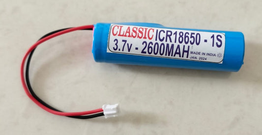 Lithium-ion Rechargeable Battery 3.7V 2600mah - 2 Pin Wire - C2