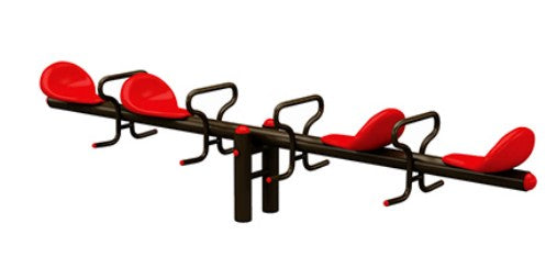 4 SEATER SEE SAW | 1 Month Warranty | 1 to 12 years | 4 SEATER SEE SAW - L 277 × W 52 × H 55 Cm