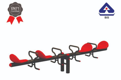 4 SEATER SEE SAW | 1 Month Warranty | 1 to 12 years | 4 SEATER SEE SAW - L 277 × W 52 × H 55 Cm