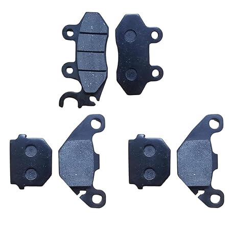 Carbon Fibre Brake Disc Pad Compatible for OLA S1 / S1 Pro (FRONT+REAR+REAR), BLACK