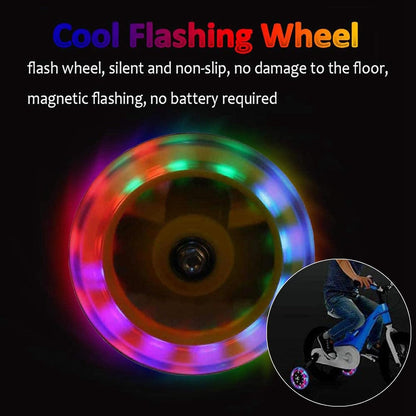 Kids Bicycle Training Balancing Side Wheels with Light for 12 Inches to 20 Inches | Cycling | Bicycle Accessories | Training Wheels | Color may be Different