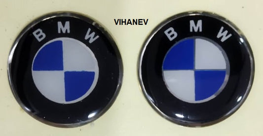 BMW Kids Jeep Car Logo - Big 2 Pcs (Use Fevicol to stick it)