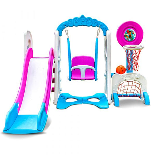 Kids Swing, Slide and Basketball Combos - Best for Home, Garden use - 1 Year Warranty - 2 to 5 Years old