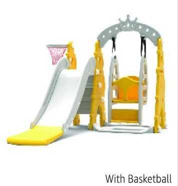 Kids Swing, Slide and Basketball Combos - Best for Home, Garden use - 1 Year Warranty - 2 to 5 Years old