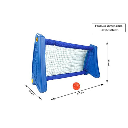 Soccer / Football Goal Post (Blue) | Portable Soccer / Football Goal Post | 1 Month Warranty | 2 to 10 years | Soccer Goal Post - L 171 × W 55 × H 97 Cm