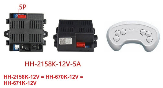 HH-2158K-12V - 5 Pin Controller WITH Remote ( HH2158K, HH670K, HH671K all are same with same remote)