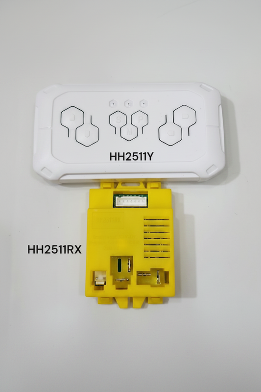 HH2511RX 6V-12V yellow, Remote HH2511Y white square CONTROLLER WITH REMOTE (7 Pin)