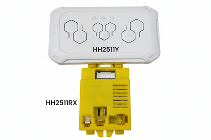 HH2511RX 6V-12V yellow, Remote HH2511Y white square CONTROLLER WITH REMOTE (7 Pin)