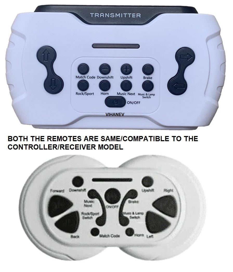 JR-1816RXS-12V or JR1807RX-2.4G or HY-RX-2G4-12VM Electronic Butterfly Type Remote