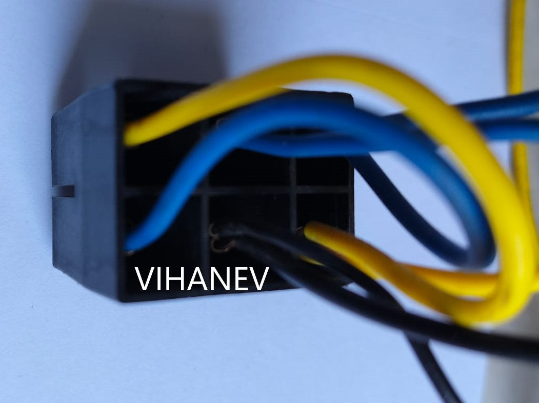 Kids Car / Bike Wiring 6 Pin Female Connector - 0.5 feet wire length
