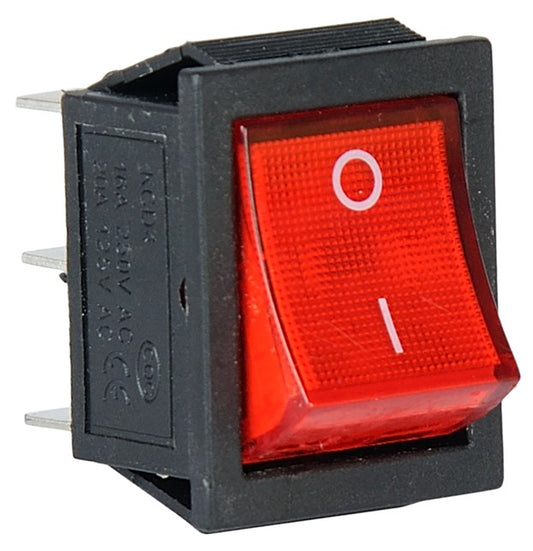 On-Off RED Square Plastic Switch (6-Pin) for Kids Bike and Car - R1 Bike