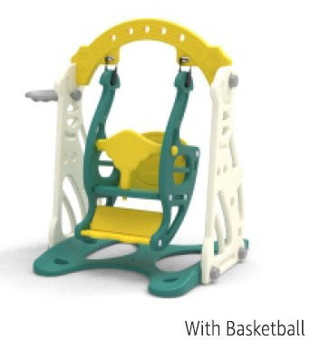 Kids Swing, Slide and Basketball Combos - Best for Home, Garden use - 1 Year Warranty - 2 to 5 Years old