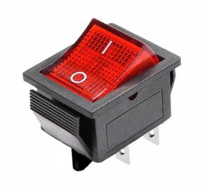On-Off RED Square Plastic Switch (2-Pin) for Kids Bike and Car - R1 Bike