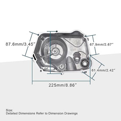 Right Side Engine Casing Cover for 50cc 70cc 90cc 110cc 125cc Dirt Bikes ATV Go Kart Pit Bike Quad 4 Wheeler Dune Buggy