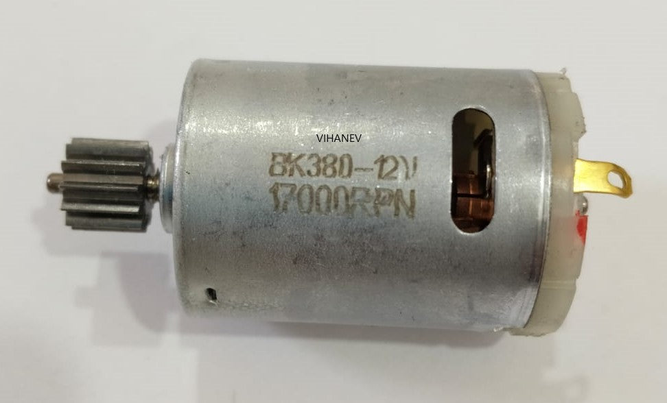12V 17000 RPM RS380 MOTOR (SUITABLE FOR VARIOUS 12V RS380 TYPE GEARBOXES)