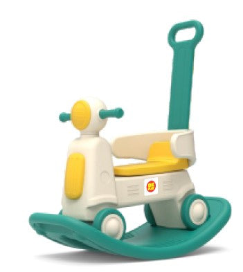 Baby Push Scooter Rocker Combo | Ride On Rocker for Kids | Balancing Board | Backrest | Easy Grip | Four Wheel | Durable and Safe | Lightweight | Animal Theme | 12 Months+ | 1 Month Warranty | 1 to 5 Years old