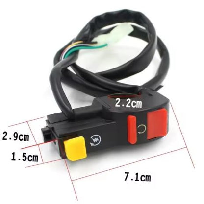 Motorcycle Handlebar Switch 22mm 7/8" Starter Start and Stop
