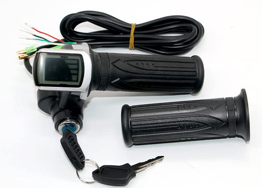 Hand Accelerator with LED Display Power Indicator for 24V, 36V, 48V Electric Bicycles and Scooters