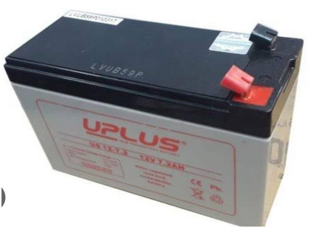 UPLUS Rechargeable SMF Gel Solar Battery - 12V 7.2AH BATTERY - LWH 15-6.5-9.4 cms