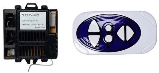 6V (Suitable for 12V Also) Car controller - ZR-RX-6V Controller WITH Remote (replacement for JR-RX-6V controller)