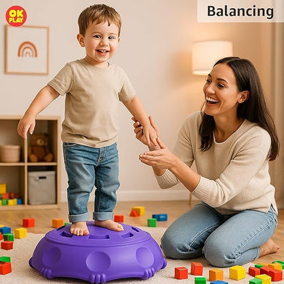 See Saw Toy for Kids | Indoor & Outdoor Teeter Totter for Kids | Durable Wide‑Base See Saw/Baby Rocker for Ages 2‑5 Years - Yellow & Green | 1 Month Warranty | 1 to 5 year
