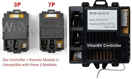 6V Car controller - ZR-RX-2G4-6V/01 OR JR-RX-6V WITHOUT Remote - 1 Pc